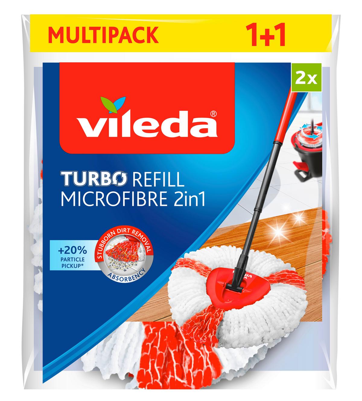 Pótfelmosófej Vileda Turbo Extra Multipack - többszínű, textil (30/27/7cm) - Vileda
