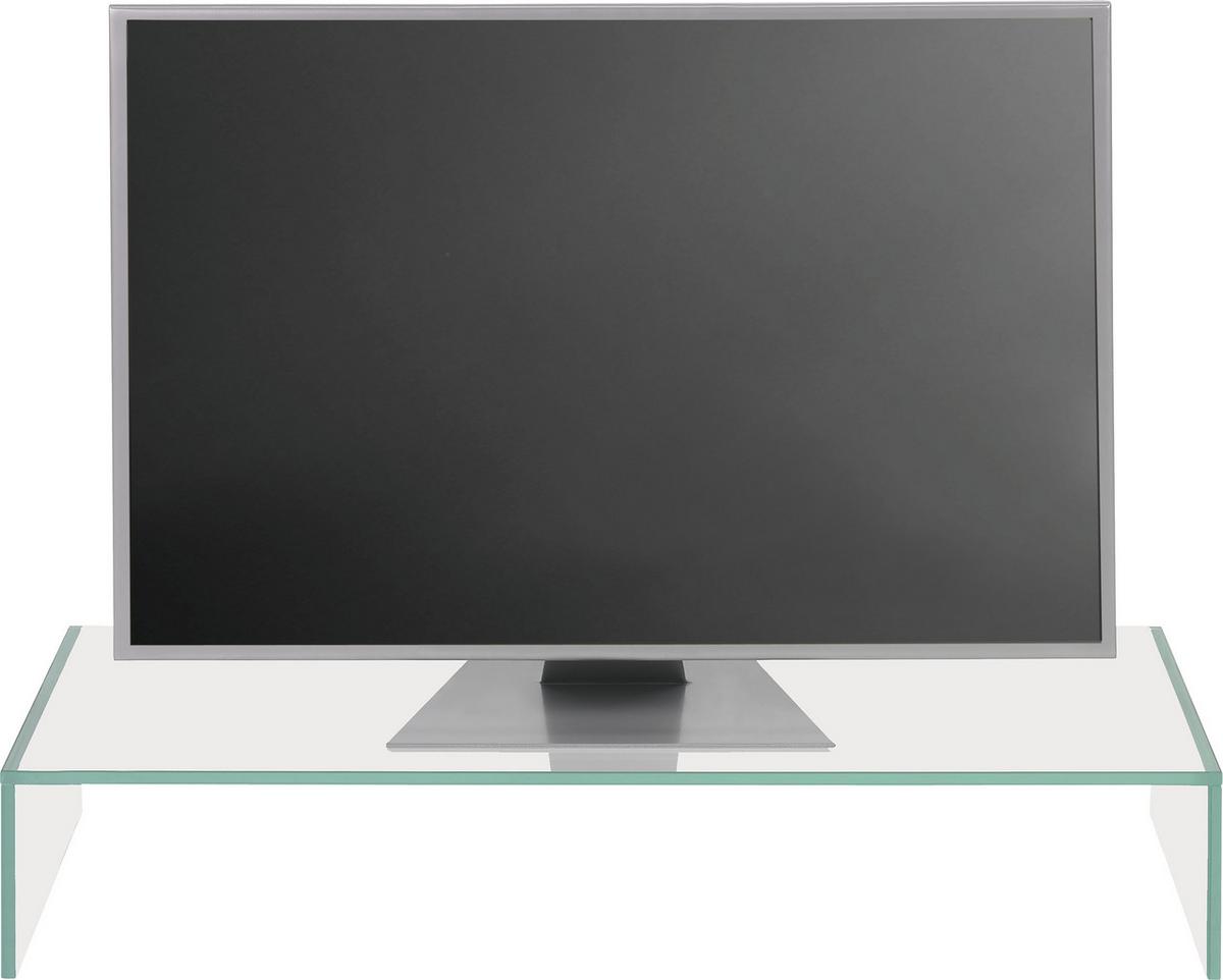 TV-Aufsatz aus Glas - Klar, Glas (80/14/35cm) - Mömax