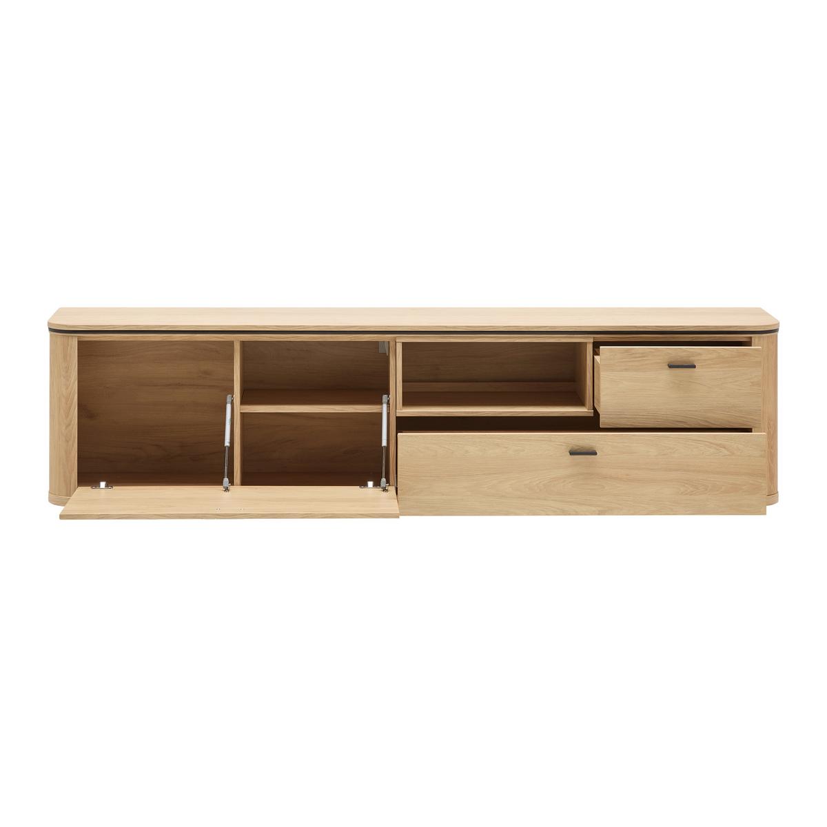 HÄNGEELEMENT LAGOS -EXKLUSIV- - Eichefarben/Anthrazit, Modern, Holzwerkstoff/Metall (210,2/51,3/37,5cm) - Premium Living