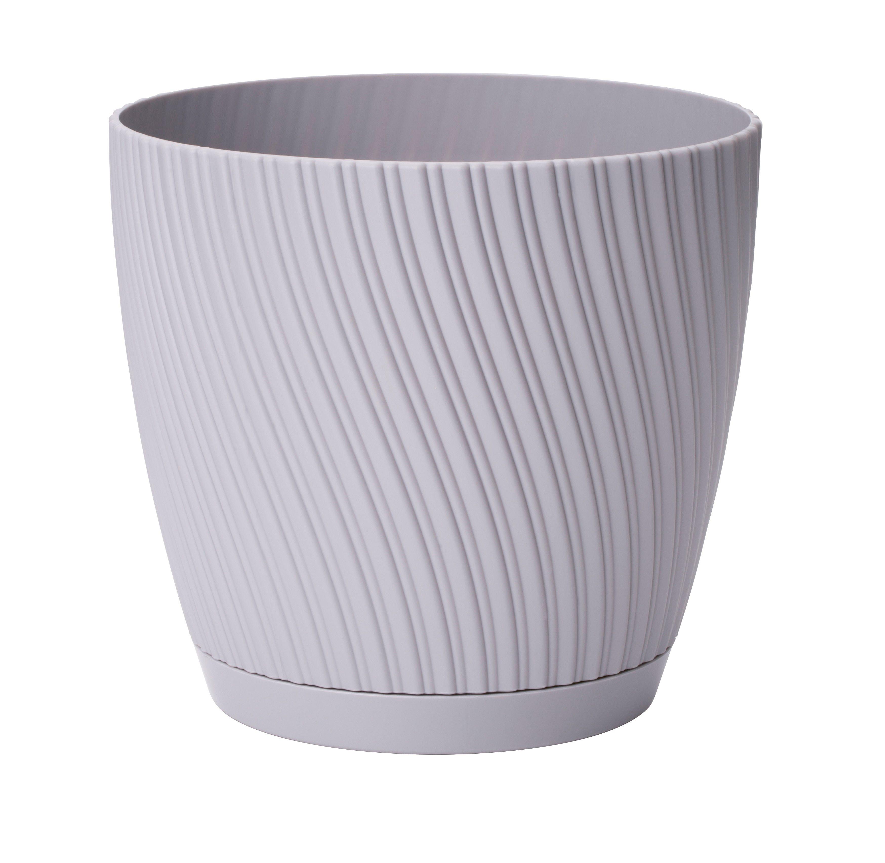 Übertopf Mira Complete Eco 19 Grau Ø ca. 18,7cm - Grau, KONVENTIONELL, Kunststoff (18,7/17,2cm) - Mömax