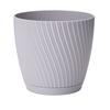 Übertopf Mira Complete Eco 19 Grau Ø ca. 18,7cm - Grau, KONVENTIONELL, Kunststoff (18,7/17,2cm) - Mömax