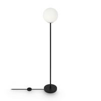 Stehleuchte Ring Schwarz max. 60 Watt - Schwarz/Weiß, Trend, Glas/Metall (25/155cm) - MAYTONI