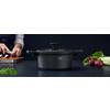 KOOKPOT BLACK LINE - Klaar/Zwart, Konventionell, Kunststof/Glas (24/11,4cm) - Gourmesto