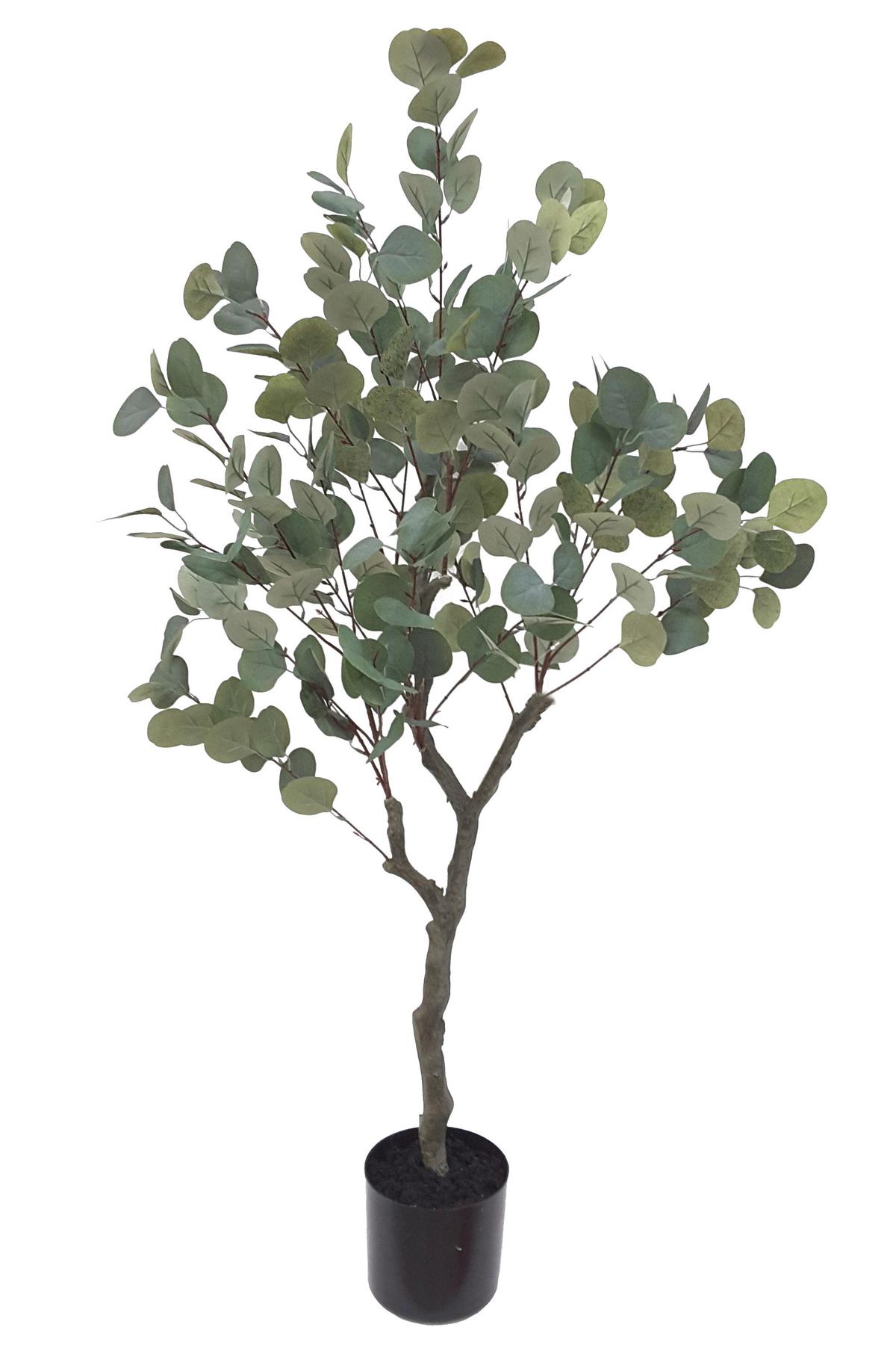 SZTUCZNA ROŚLINA MC-228900-M154 - zielony/ciemnoszary, Basics, tworzywo sztuczne/tkanina (122cm) - Ambia Home