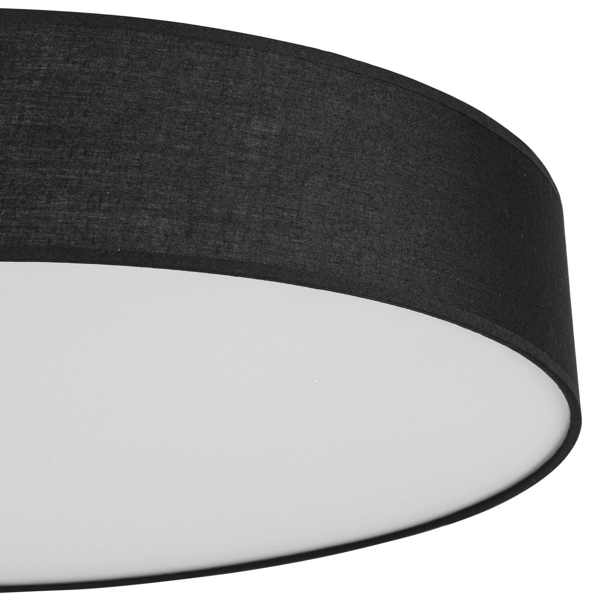 LAMPA SUFITOWA LED CHRISTINA - czarny/biały, Trend, tworzywo sztuczne/metal (60/11cm) - Novel