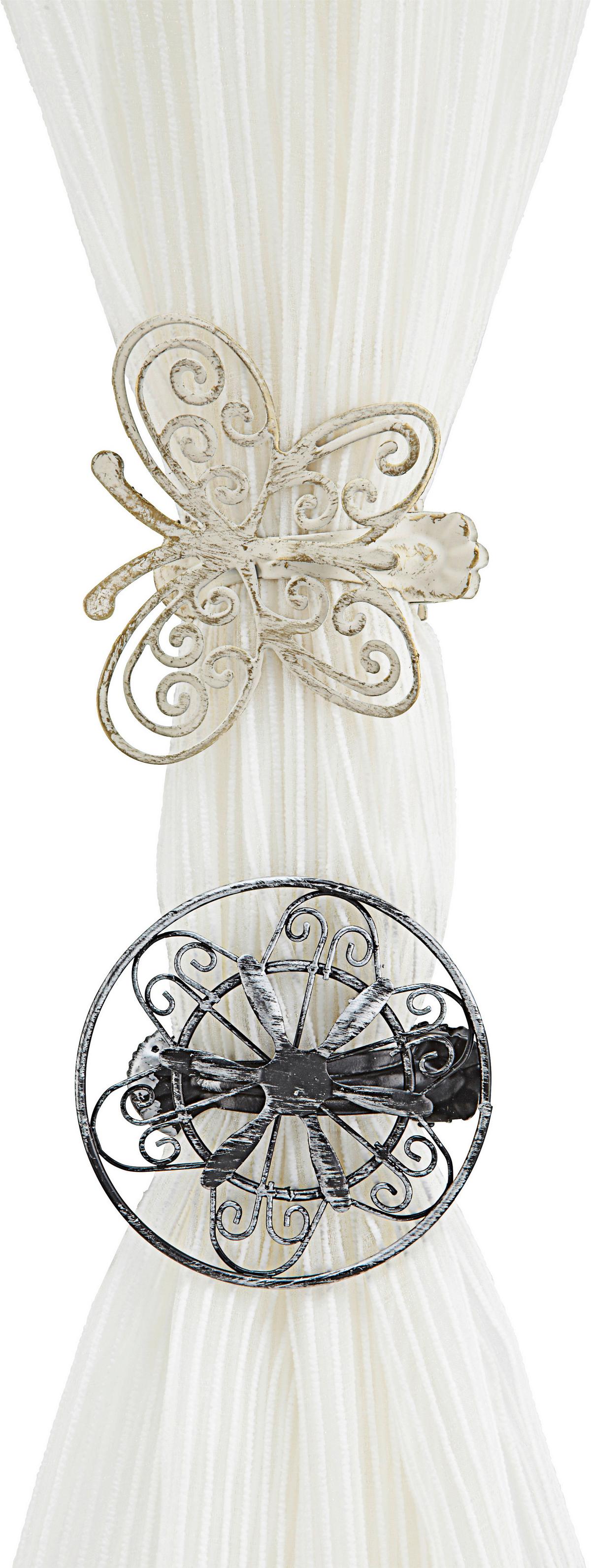 Dekoclip Antik In Diversen Farben - Creme/Kupferfarben, Metall (8,5/6,5cm) - Modern Living