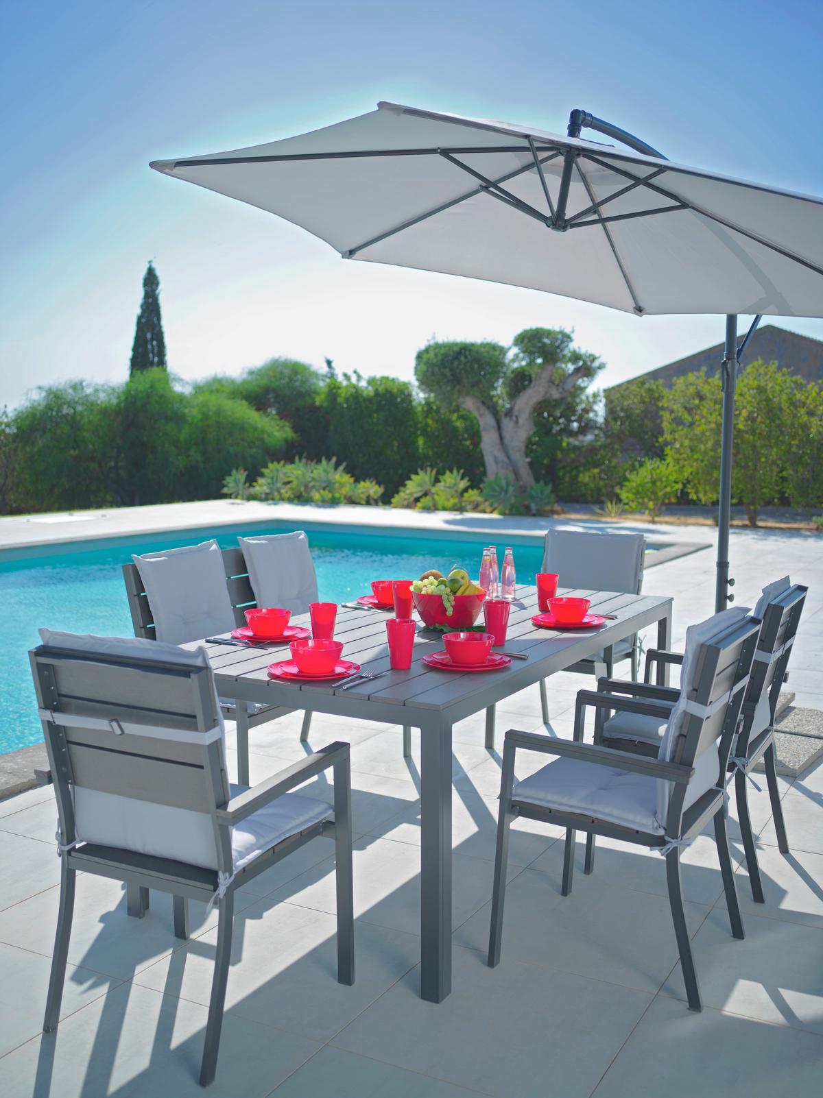 Gartenstuhl Sammy 1 in Anthrazit - Anthrazit/Grau, Kunststoff/Metall (57/90/57cm) - Mömax