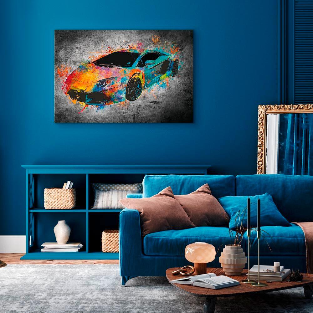 Slika Na Platnu Aerodynamics - večbarvno, Basics, tekstil/les (120/80/1,2cm) - artgeist