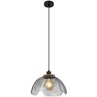 Hängeleuchte 15785 D: 34 Cm Schwarz - Schwarz, Basics, Glas/Metall (34/120cm) - Globo