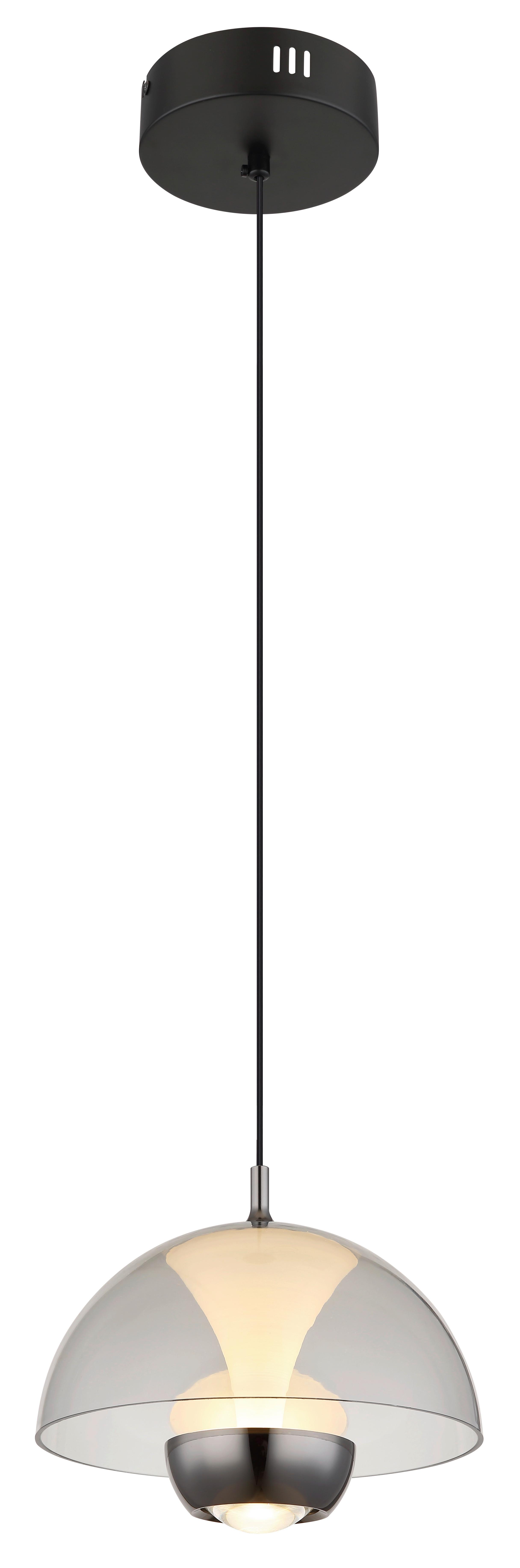 Viseča Led-svetilka 16022 Arus - črna, Design, kovina/umetna masa (23/120cm) - Globo