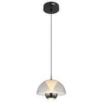 LED-Hängeleuchte Arus Schwarz max. 10 Watt - Schwarz, Design, Kunststoff/Metall (23/120cm) - Globo