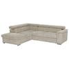 Wohnlandschaft Milla Beige ca. 217x252 cm - Platinfarben, Basics, Holz/Textil (217/252cm) - MID.YOU