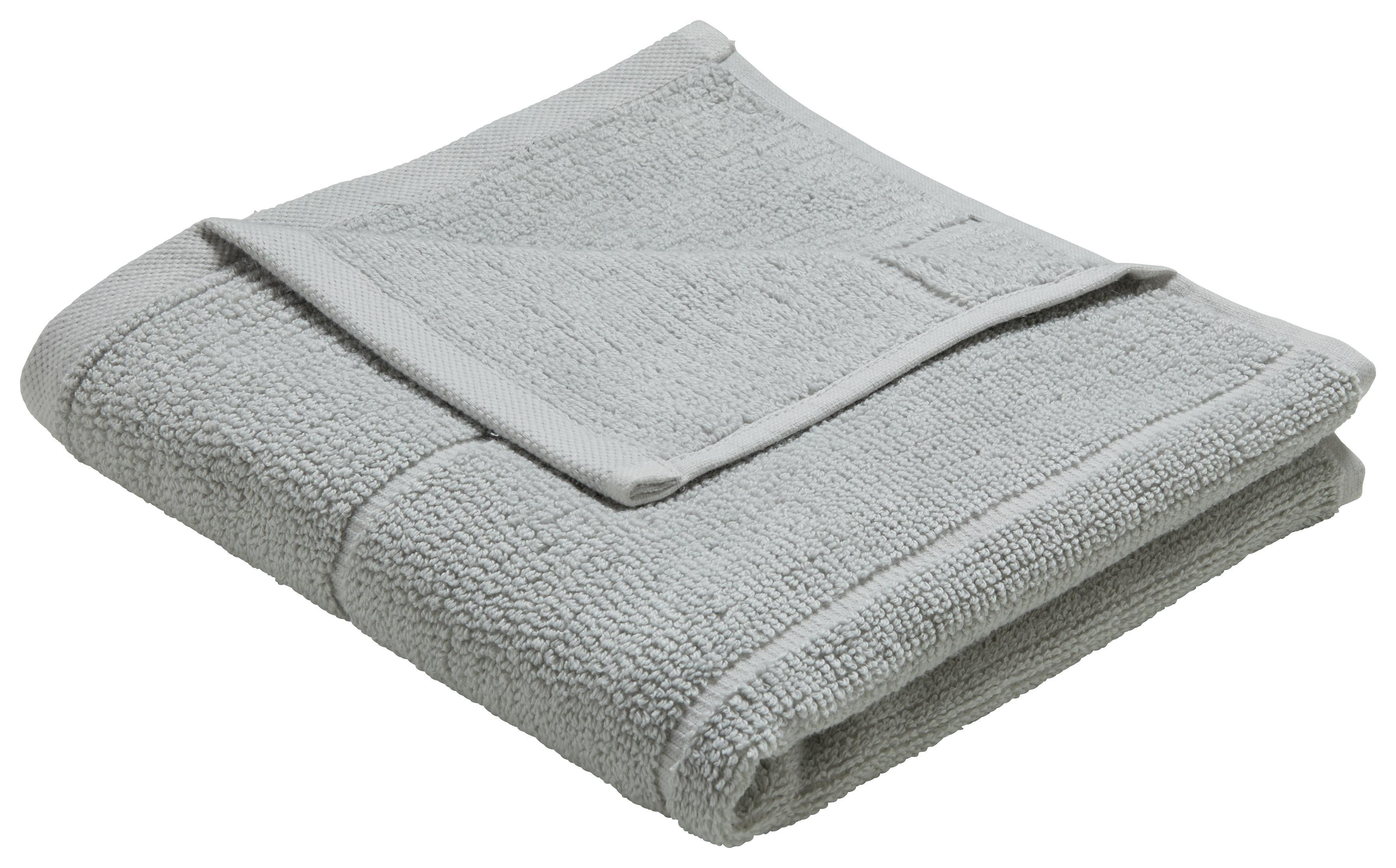 Handtuch Anna Silberfarben - Silberfarben, Textil (50/100cm) - Mömax modern living