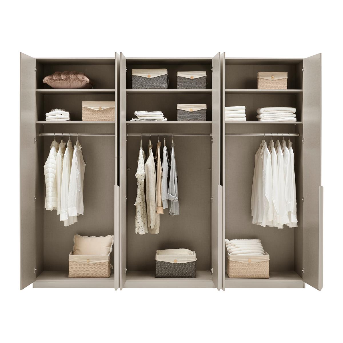 Drehtürenschrank Briona Champagnerfarben - Champagner, KONVENTIONELL, Holzwerkstoff/Metall (271/229/54cm) - Premium Living