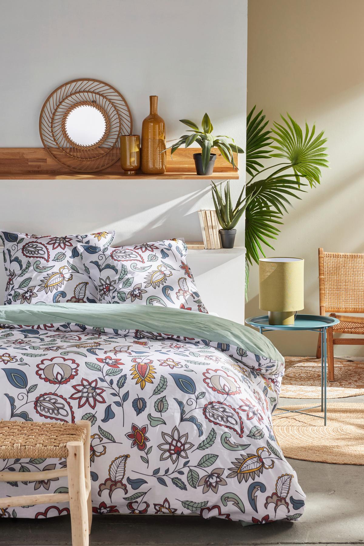 Lenjerie de pat Flora Lux cca. 200x220/2x50x70 cm - multicolor, Modern, textil (200/220cm)