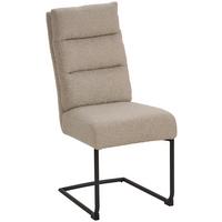 KRZESŁO NA PŁOZIE LAMPANG 3 - czarny/szary, Modern, metal/tkanina (44/102/42cm) - Livetastic