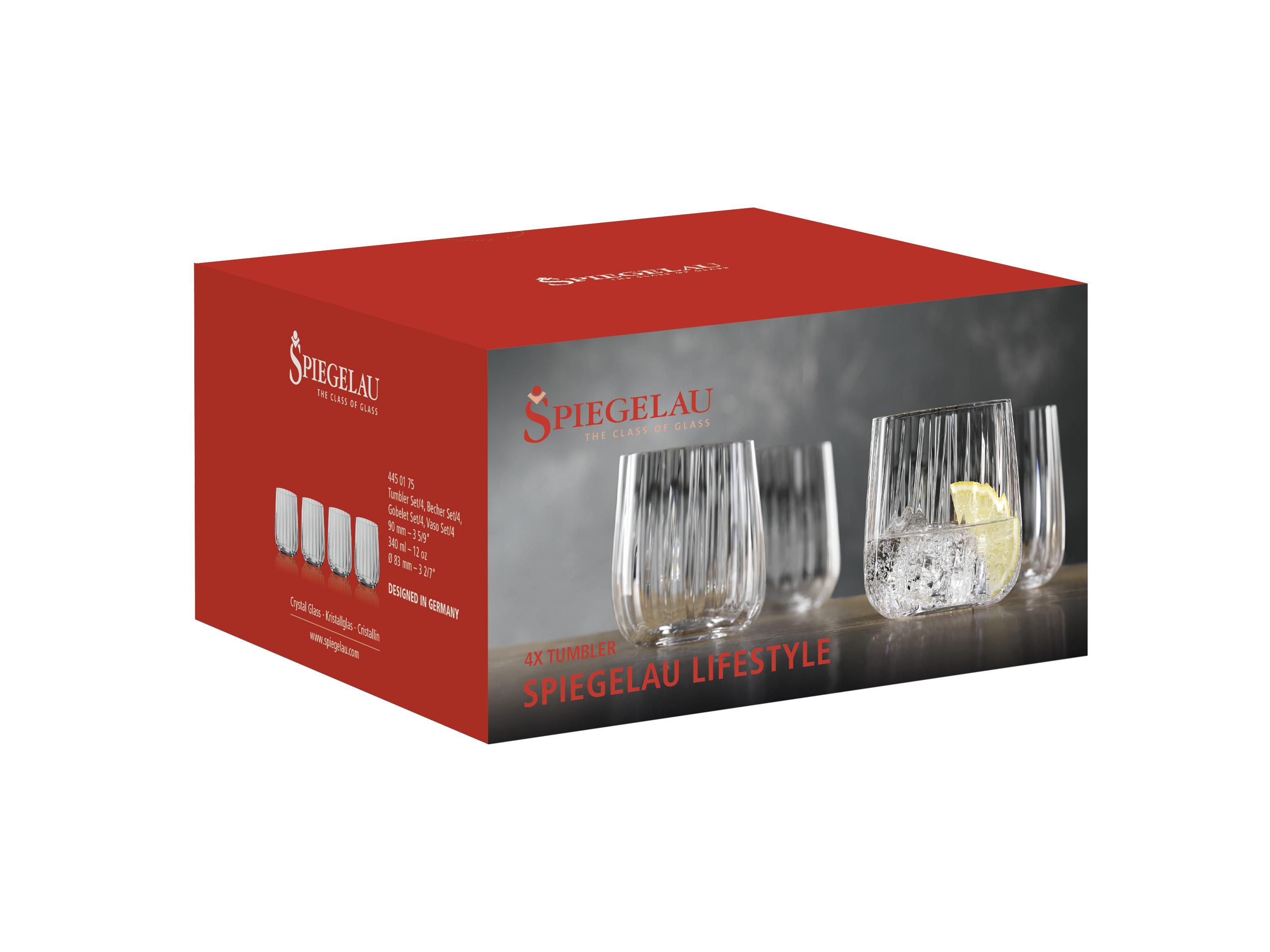 Set Kozarcev Lifestyle - prozorna, Moderno, steklo (8,3/9,0/8,3cm) - Spiegelau
