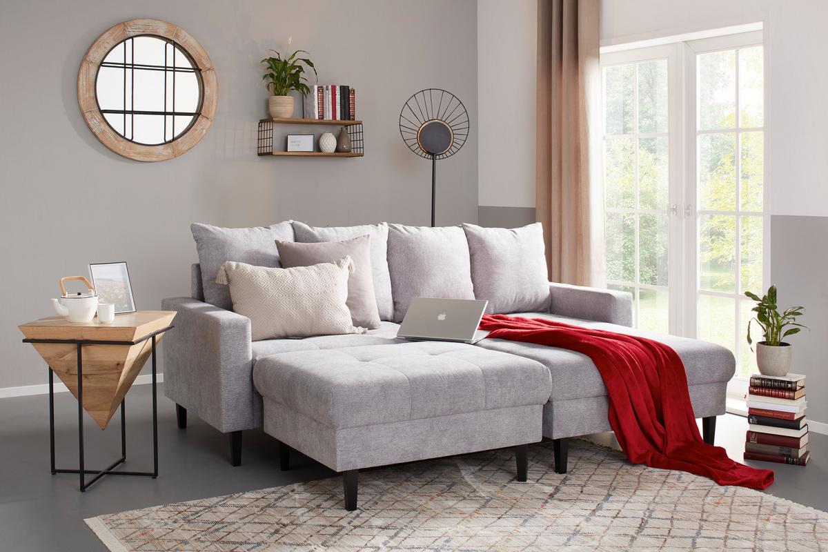 Wandregal in Naturfarben/Schwarz - Schwarz/Naturfarben, LIFESTYLE, Holz/Metall (60/22/20cm) - Mömax