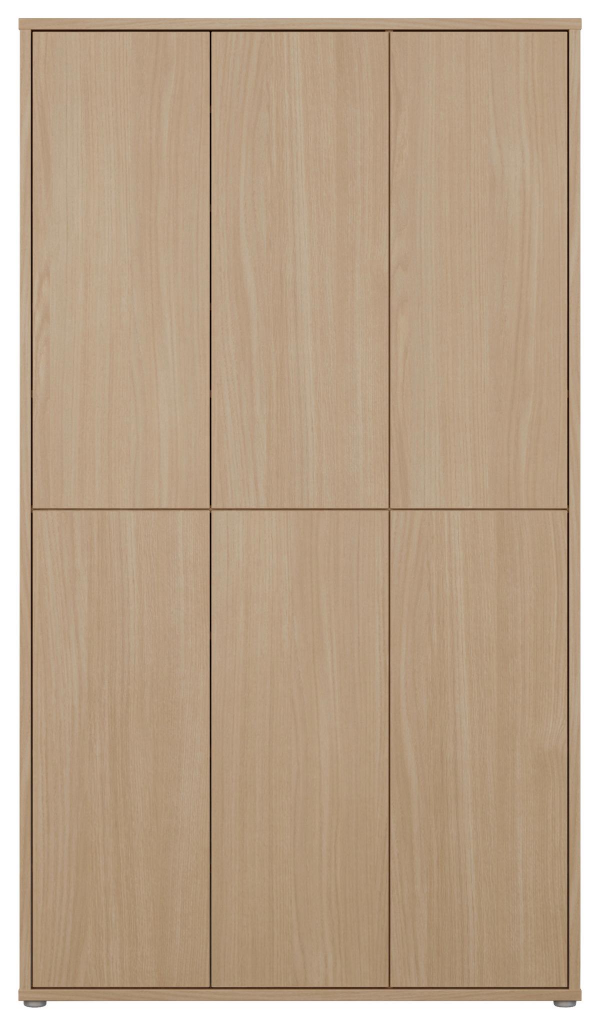 Omara Za Čevlje Alice, Barva Hrasta - siva/barve hrasta, Moderno, umetna masa/leseni material (109,2/191,9/34,9cm) - Carryhome