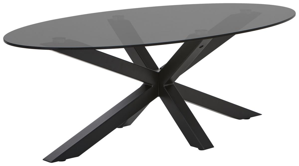 STOLIK KAWOWY BERNADETTE - czarny/szary, Design, metal/szkło (110/60/38cm) - Carryhome
