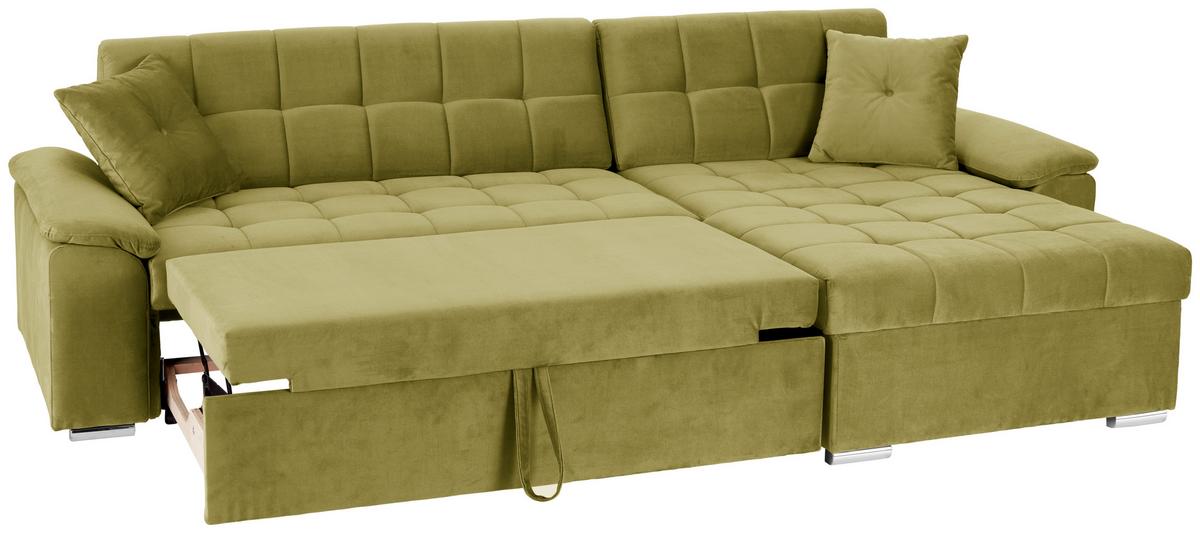 Kutna Garnitura Bali - boje senfa, Trend, tekstil (257/167cm) - Modern Living