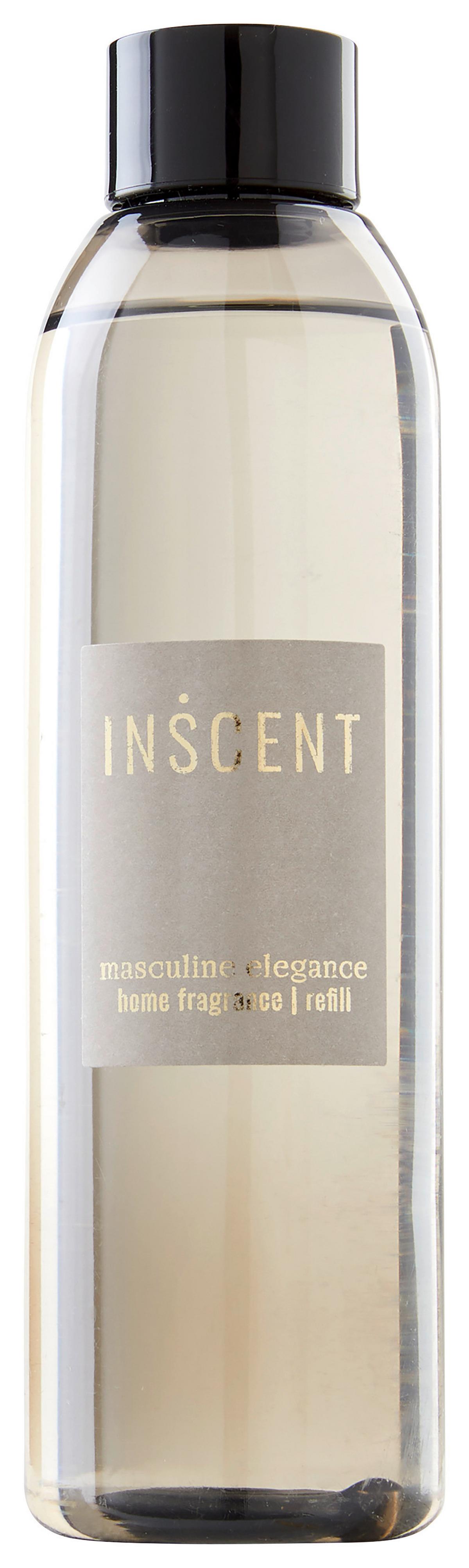 Raumduft-Nachfüllung Masculine Elegance ca. 200ml - Klar/Grau, Design, Kunststoff (200ml) - Inscent