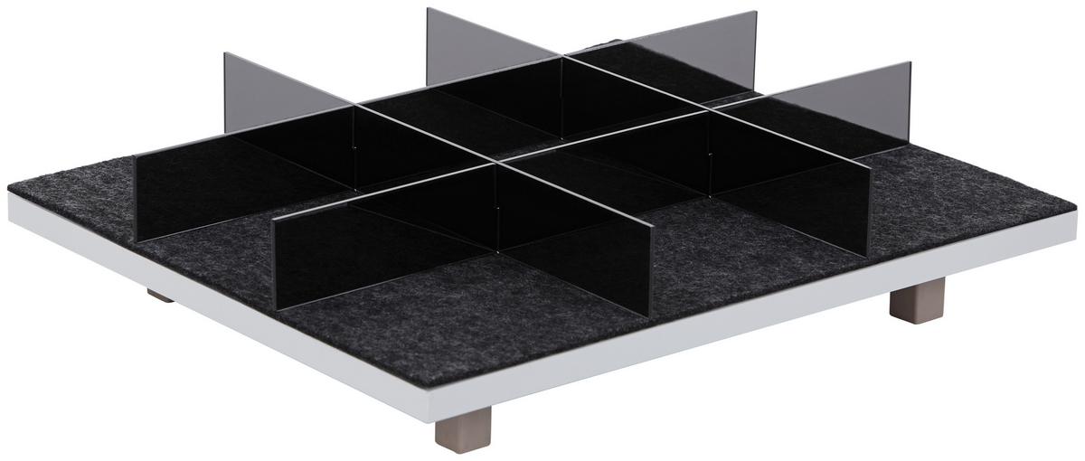 Schubkasteneinsatz "UNIT" aus Kunststoff in Anthrazit - Anthrazit, MODERN, Kunststoff (32,2/40,9/4,4cm) - Based