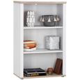 Etajera Romance - alb/culoare lemn stejar, Modern, compozit lemnos (76/123/38cm) Etajera Romance - alb/culoare lemn stejar, Modern, compozit lemnos (76/123/38cm)
