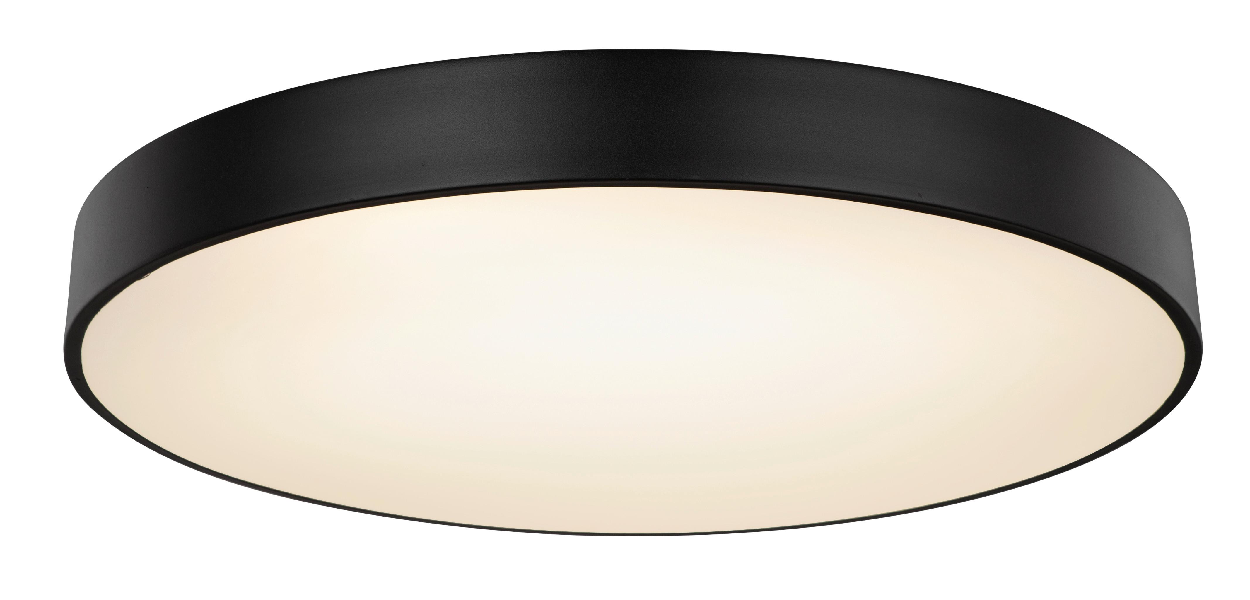 Stropna Led-svetilka Wiss, S Sijalko - črna/bela, Basics, kovina/umetna masa (60/10,5cm) - Globo