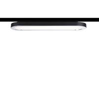 Schienensystem-Stableuchte Panel Loop max. 7 Watt - Chromfarben/Schwarz, Design, Kunststoff/Metall (38/3,5/11cm) - Paulmann