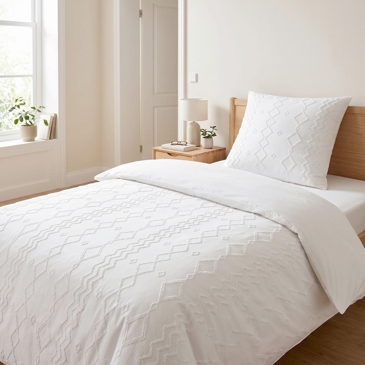 Ágyneműhuzat-garnitúra Jaqueline - fehér, textil (140/200cm) - Mömax