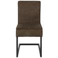 Stuhl in Taupe - Taupe/Schwarz, LIFESTYLE, Textil (47/92/70cm) - Modern Living Stuhl in Taupe - Taupe/Schwarz, LIFESTYLE, Textil (47/92/70cm) - Modern Living