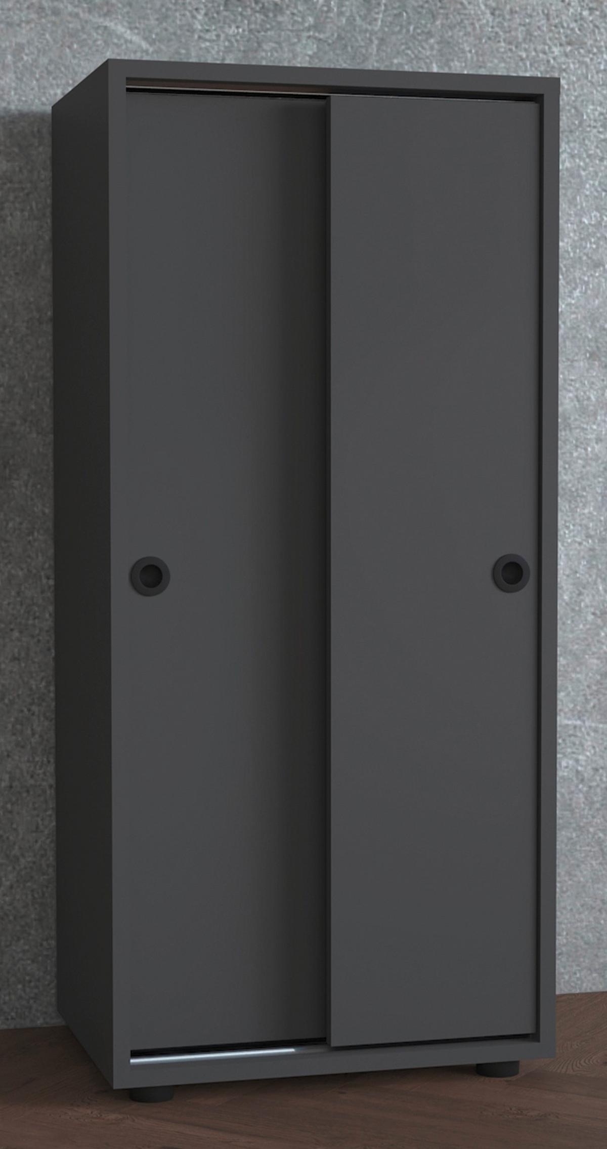 Arhivska Omara Ulas, Antracit - antracit, Design, leseni material (49/109/38cm) - MID.YOU