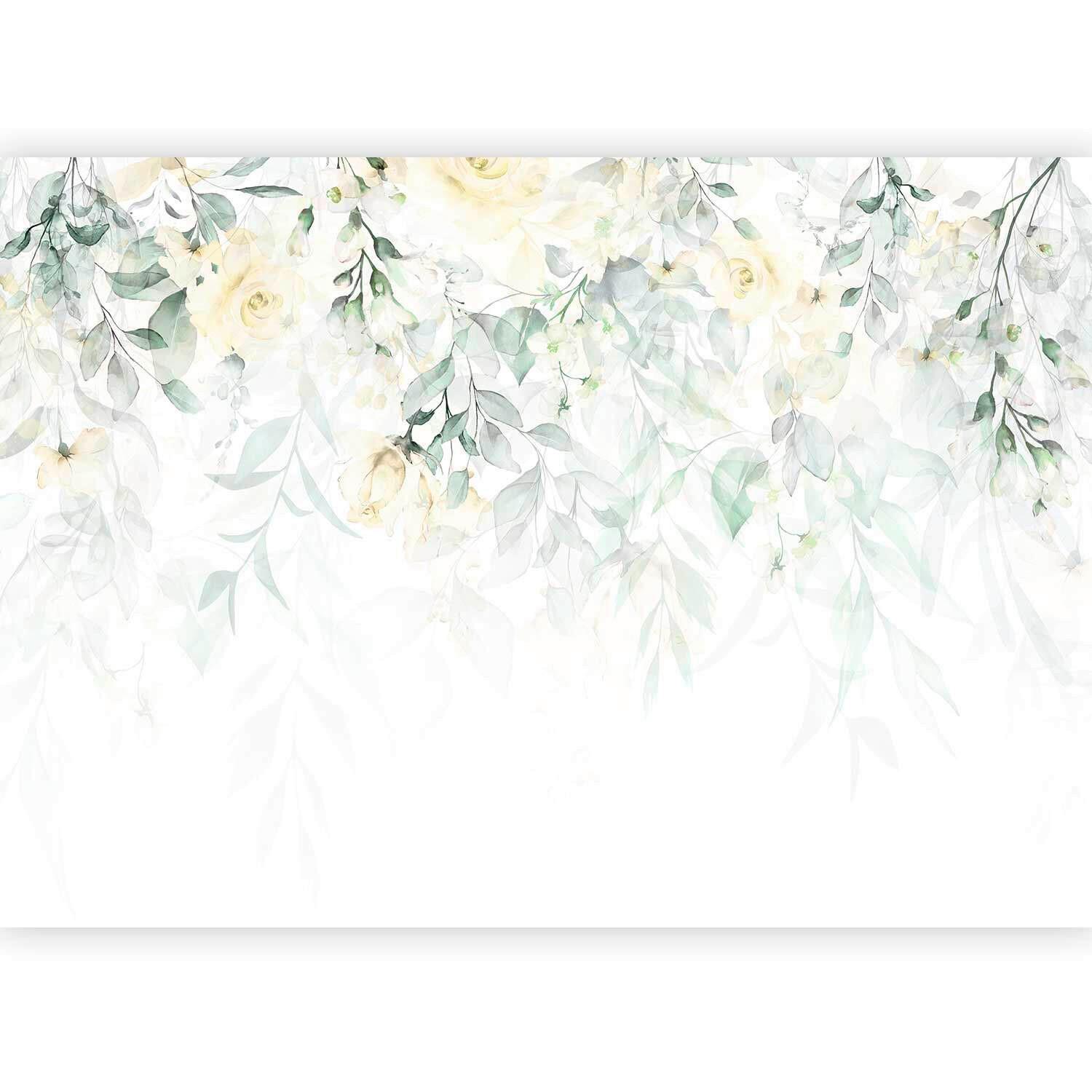 Fotótapéta Hde-Lft1998 - mentazöld/fehér, Lifestyle, textil (200/140cm) - artgeist