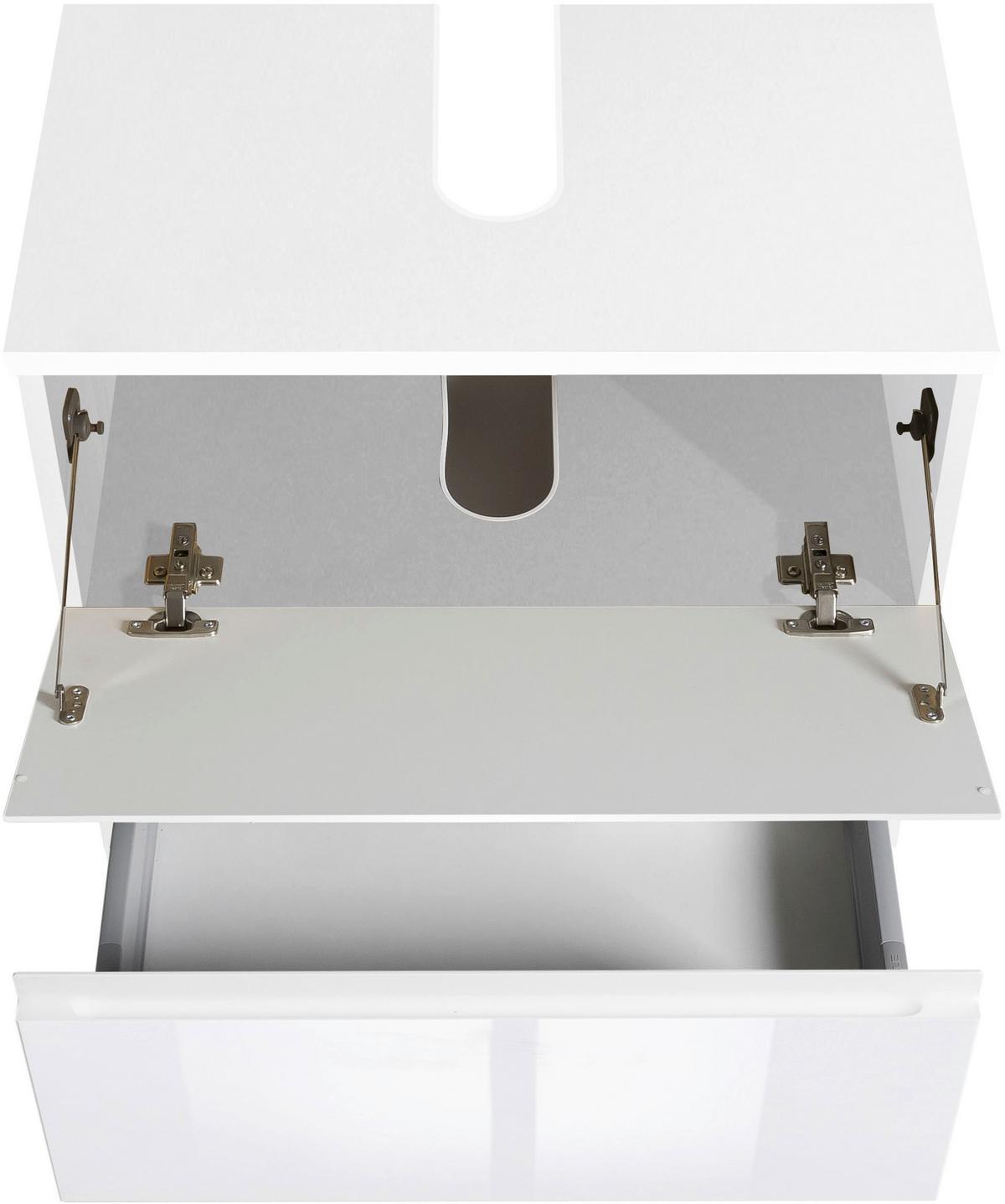 SZAFKA POD UMYWALKĘ CARDIFF - biały, Design, materiał drewnopochodny (60/53/35cm) - Xora