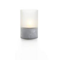 Svijeća S Led Žaruljom Malina - siva, Basics, staklo/keramika (8/12.5cm) - Modern Living