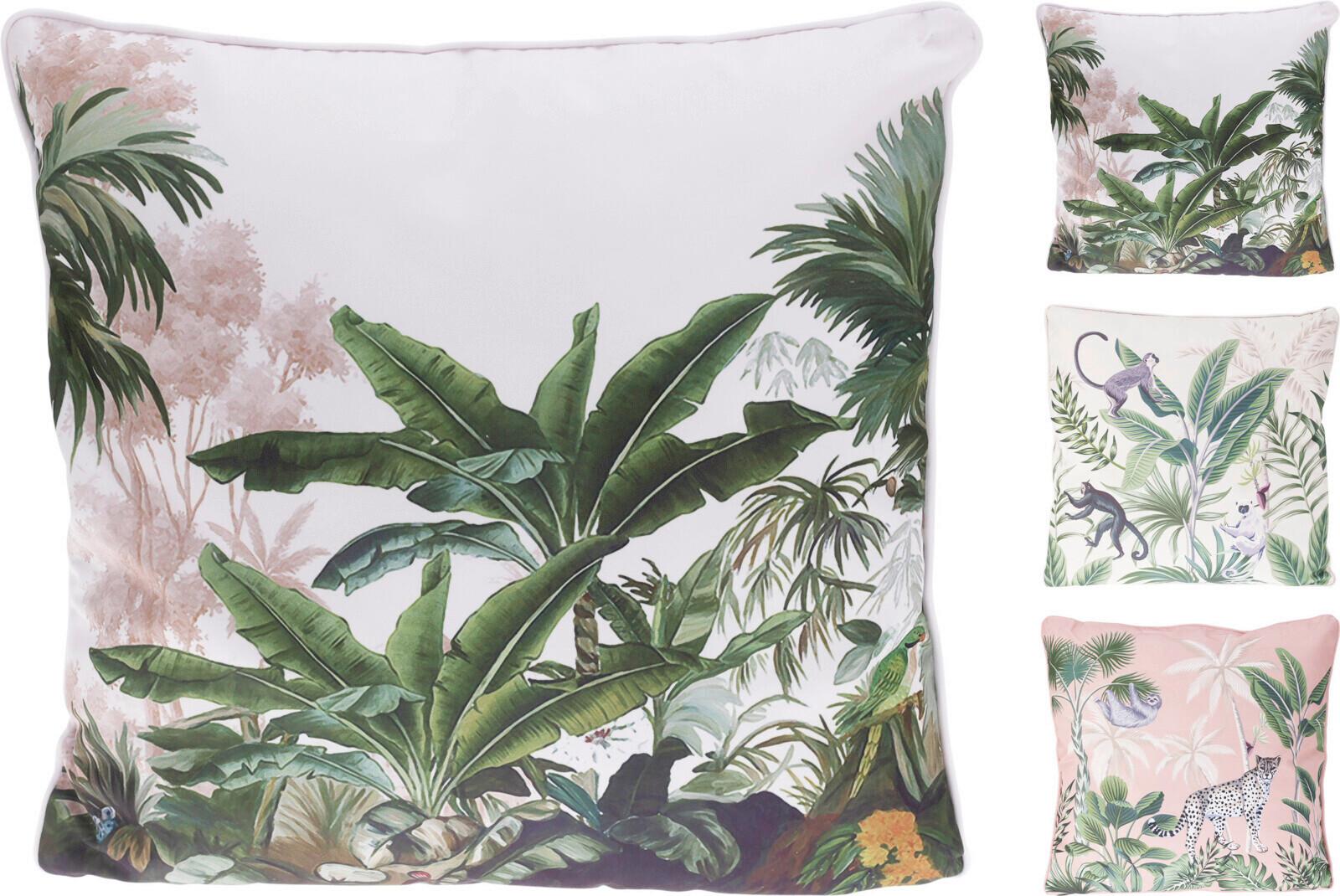 Díszpárna Jungle Leaves 45/45 - textil (45/45/1cm)