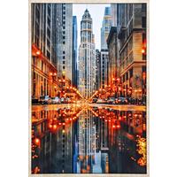 Bild City Lights Multicolor ca. 83x123cm - Multicolor/Naturfarben, Modern, Holz/Holzwerkstoff (83/123cm) - Mömax