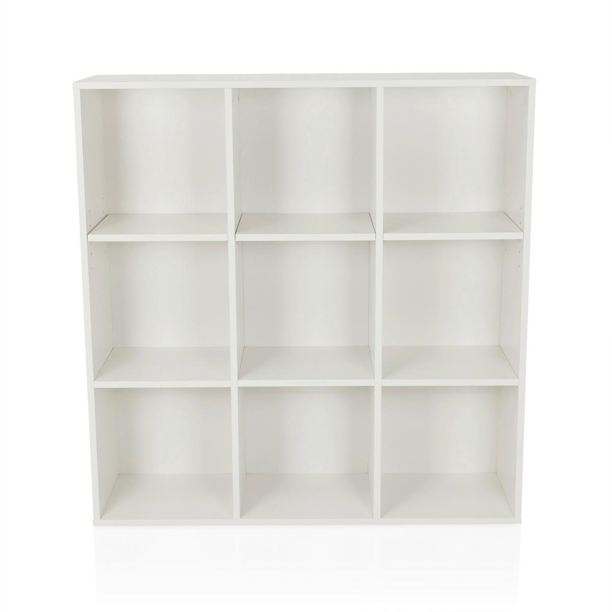 Regal Bjorke, Bela - bela, Moderno, leseni material (97,5/100/30cm) - MID.YOU