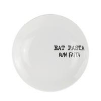 Pastateller Graffiti Schwarz/Weiß - Schwarz/Weiß, MODERN, Keramik (30cm) - Mömax