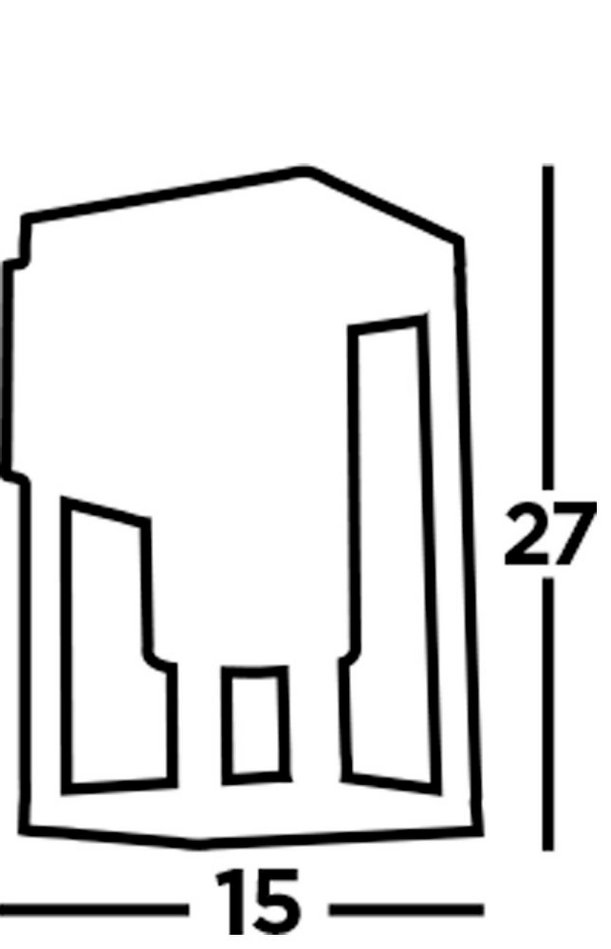 Kültéri Falilámpa Atlanta Outdoor 28731bk - fekete, Basics, műanyag/fém (15/27cm)