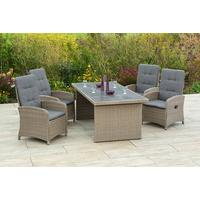 Vrtna Garnitura Atrani - siva/barve skrilavca, Konvencionalno, kovina/umetna masa - Gardenson