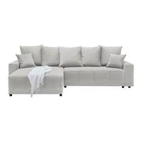 Ecksofa Alatri Hellgrau - Hellgrau/Schwarz, MODERN, Kunststoff/Textil (289/90/176cm) - Based