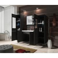 Badezimmer Madrit Anthrazit Matt - Weiss/Anthrazit, Lifestyle, Glas/Holzwerkstoff (120cm) - P & B