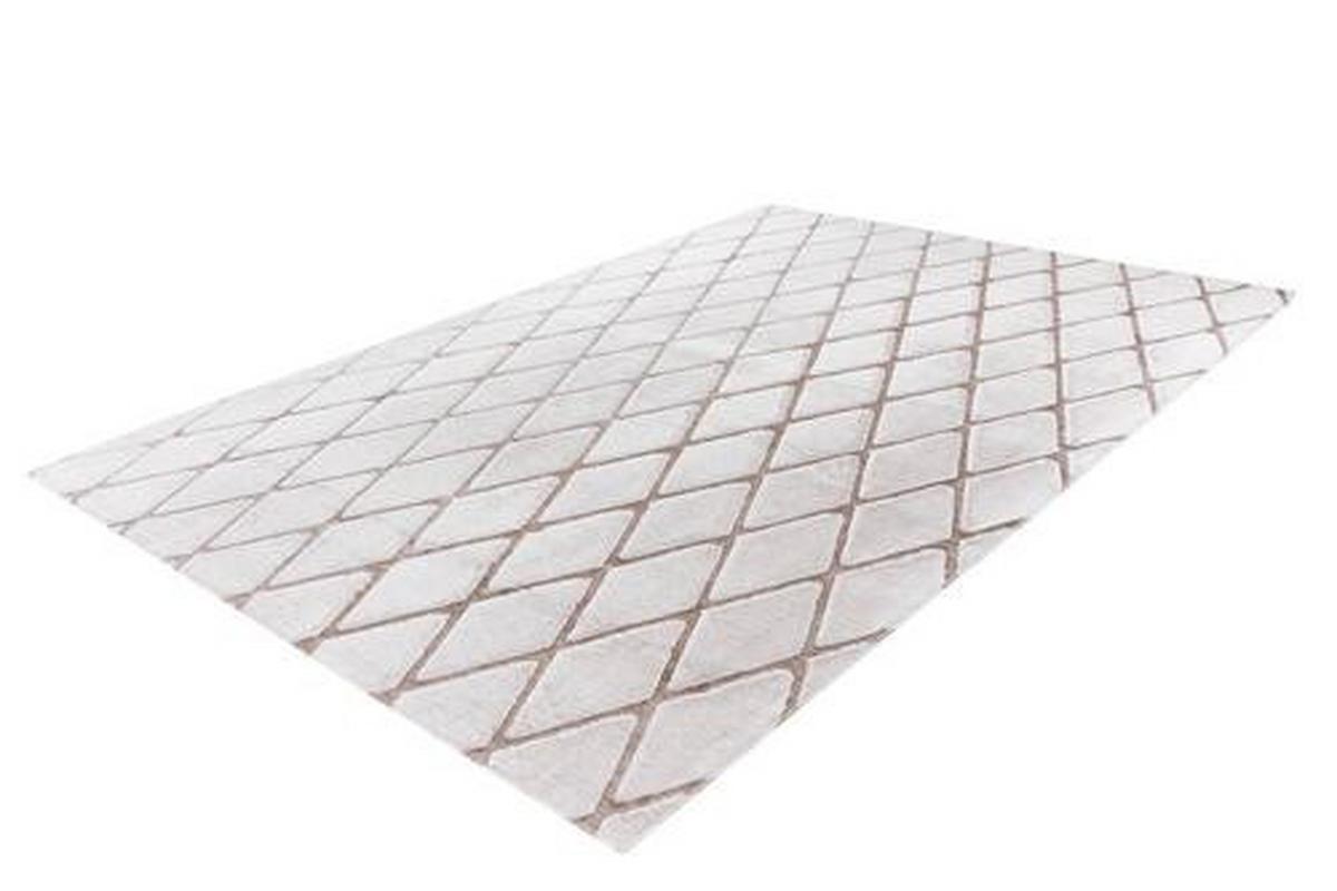 Hochflorteppich Vivica - Weiss/Beige, Design, Textil (160/230cm) - Kayoom