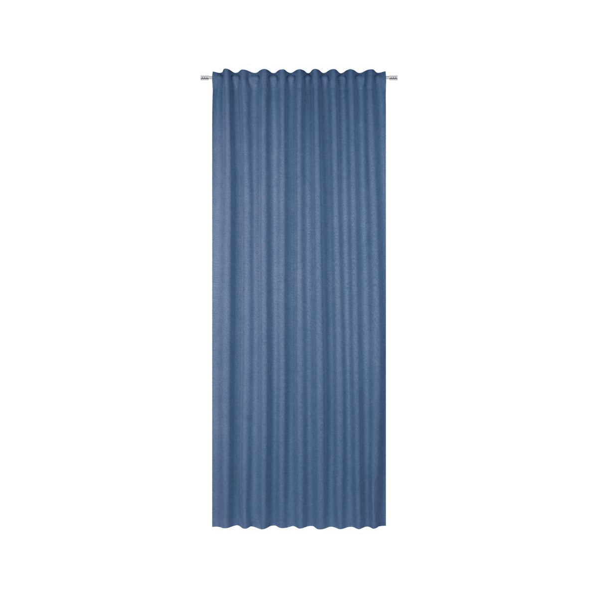 Perdea confecționată Ulrich - albastru, textil (135/245cm) - Modern Living