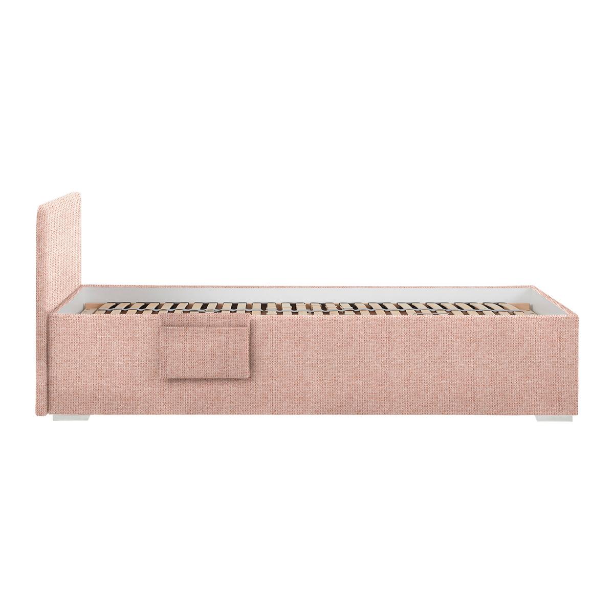 Bett Remi Rosa ca. 90x200cm - Chromfarben/Naturfarben, KONVENTIONELL, Holz/Kunststoff (90/200cm) - Mömax