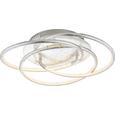 LED-Deckenleuchte Barna, max. 30 Watt - Silberfarben, MODERN, Kunststoff/Metall (50/14cm)