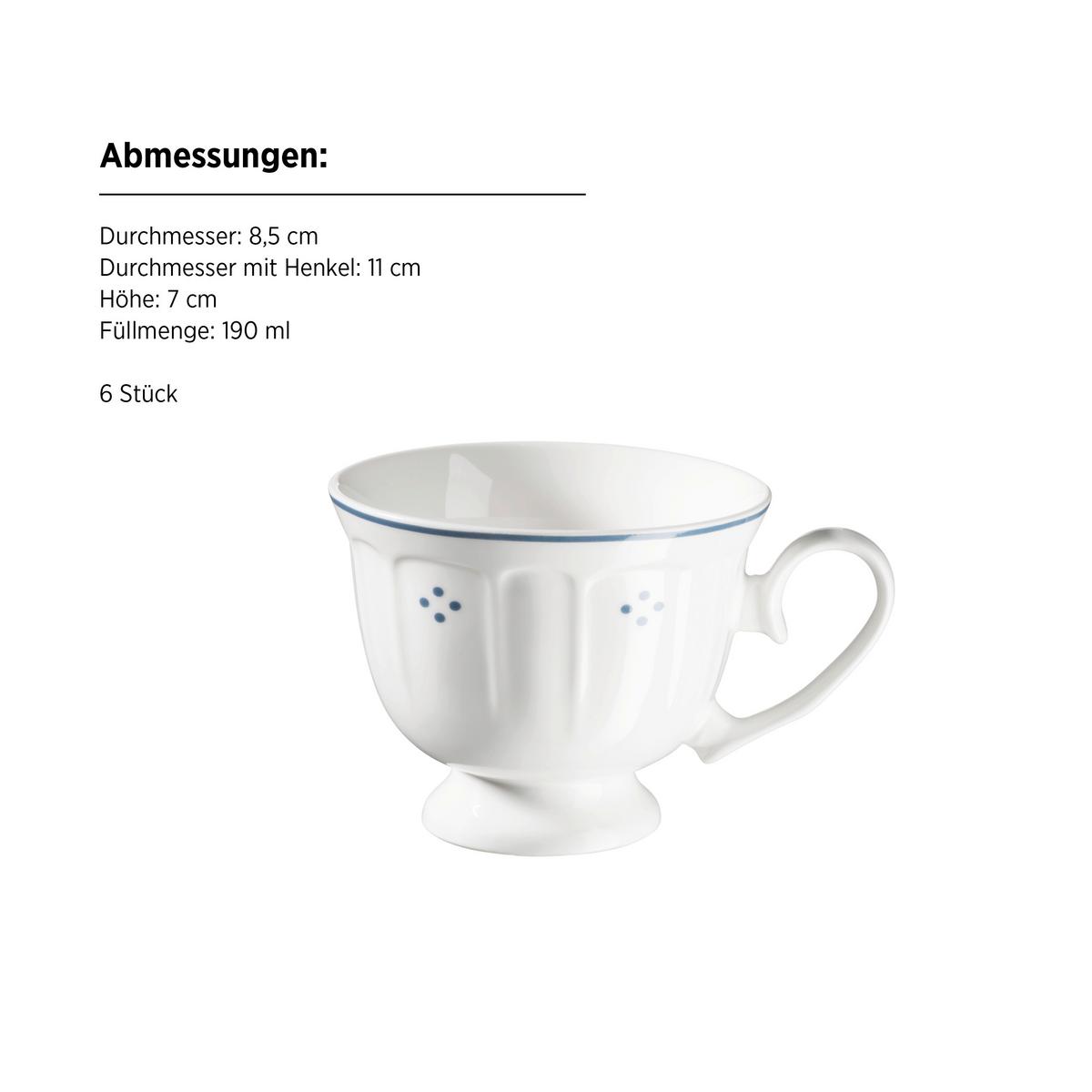 SERVICE À CAFÉ 934141 KAFFEESERVICE LOVA - blanc, Basics, céramique - Mäser