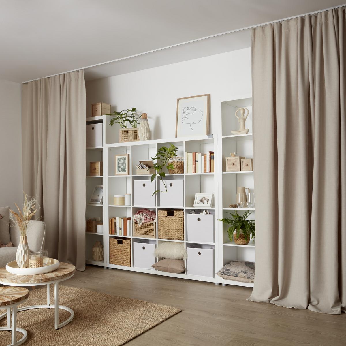 Fertigvorhang Leo in Sand ca. 135x255cm - Sandfarben, Textil (135/255cm) - Premium Living